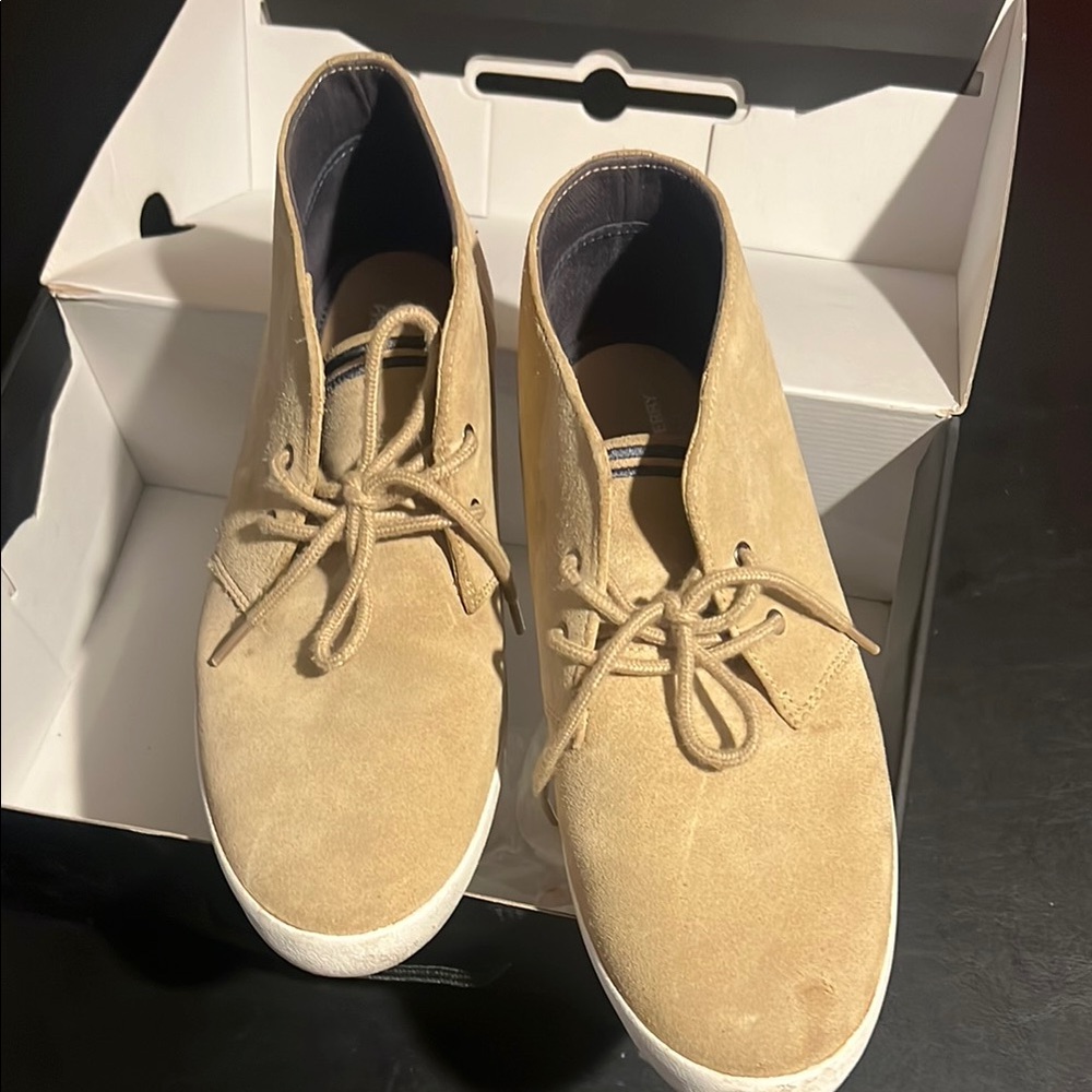 Tan Suede Casual Shoes